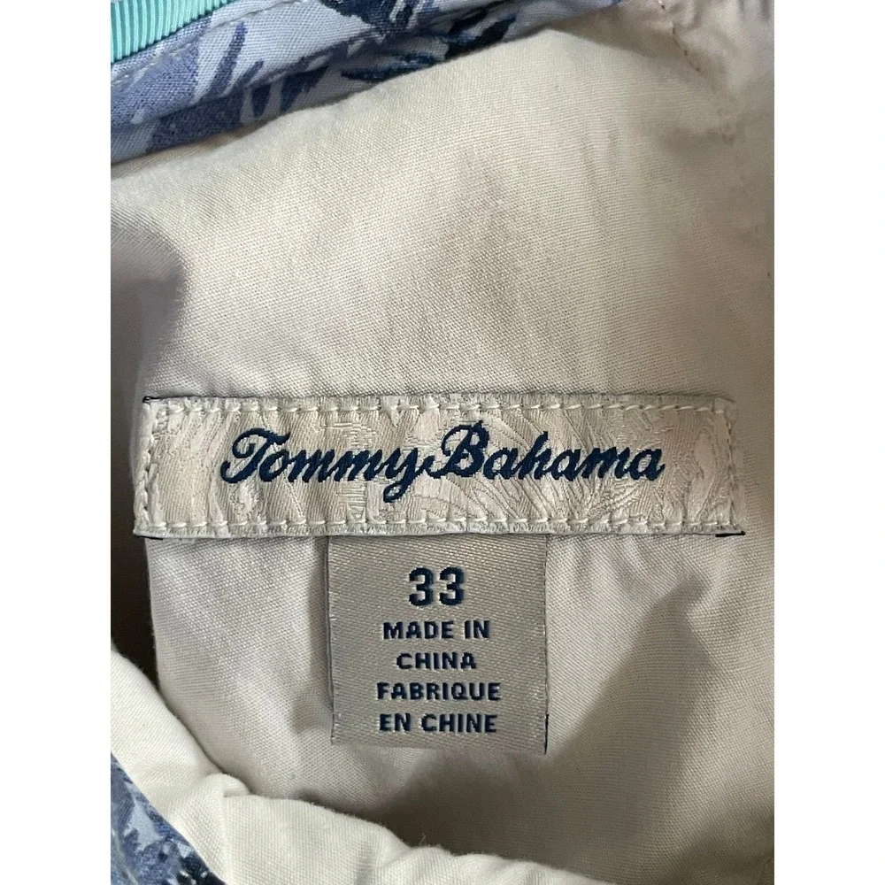 Tommy Bahama Mens 33x10 Shorts Coral Red Boracay Chino Cotton Blend Faded Salmon
